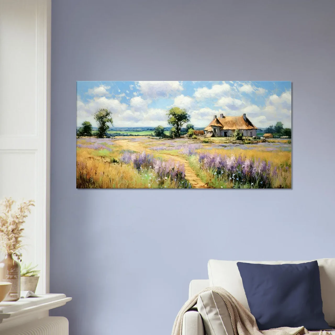 maison de campagne et lavande stype pissaro