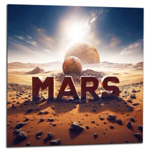 mars sur mars, illustration déco