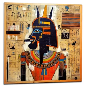 Papyrus Egyptien Amon Ra et Basquiat