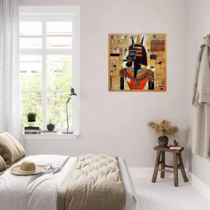 Papyrus Egyptien Amon Ra et Basquiat papyrus egyptien amon ra et basquiat