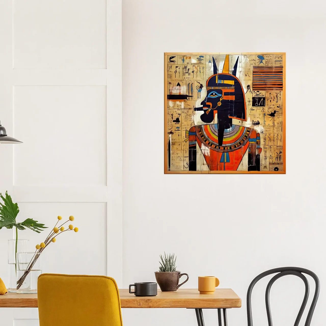 Papyrus Egyptien Amon Ra et Basquiat papyrus egyptien amon ra et basquiat