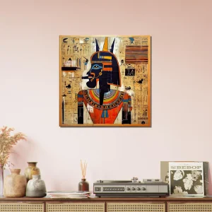 Papyrus Egyptien Amon Ra et Basquiat papyrus egyptien amon ra et basquiat