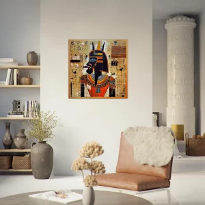 Papyrus Egyptien Amon Ra et Basquiat papyrus egyptien amon ra et basquiat