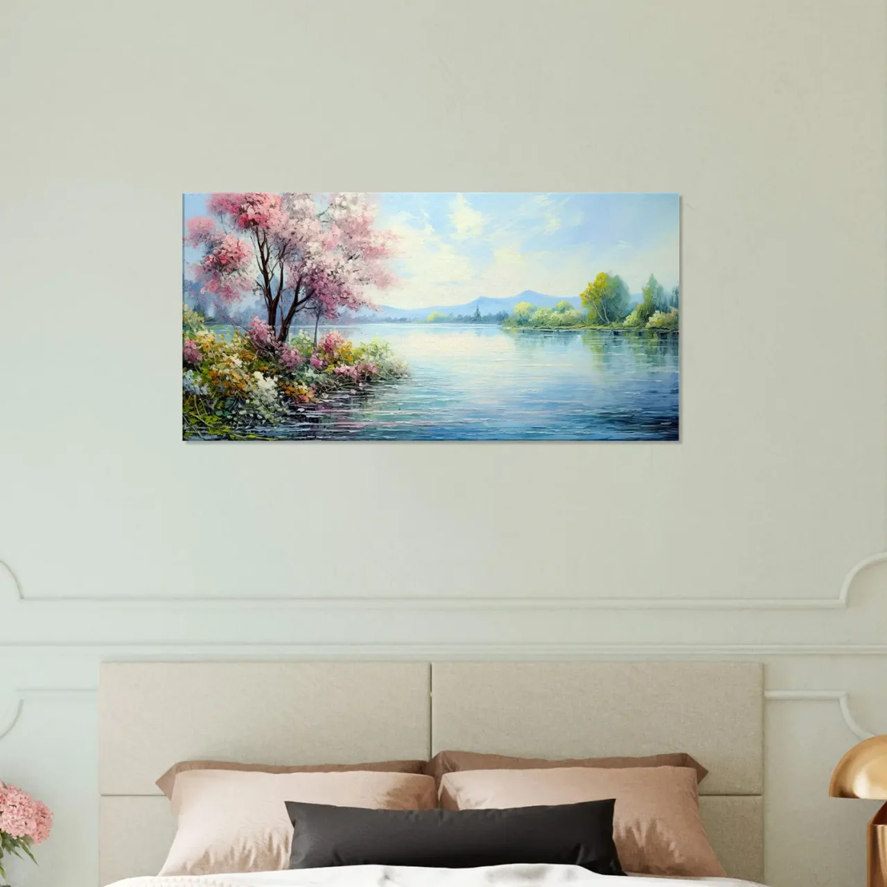 Peinture Beauté du lac style Monet peinture beauté du lac style monet