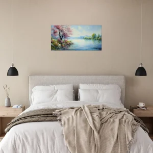 Peinture Beauté du lac style Monet peinture beauté du lac style monet