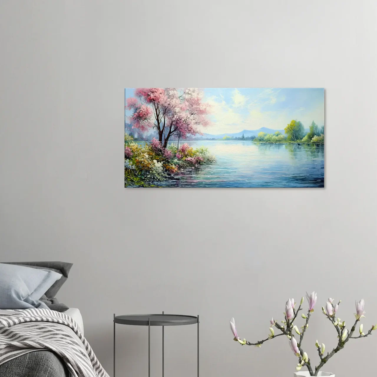 Peinture Beauté du lac style Monet peinture beauté du lac style monet