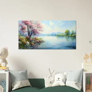 Peinture Beauté du lac style Monet peinture beauté du lac style monet