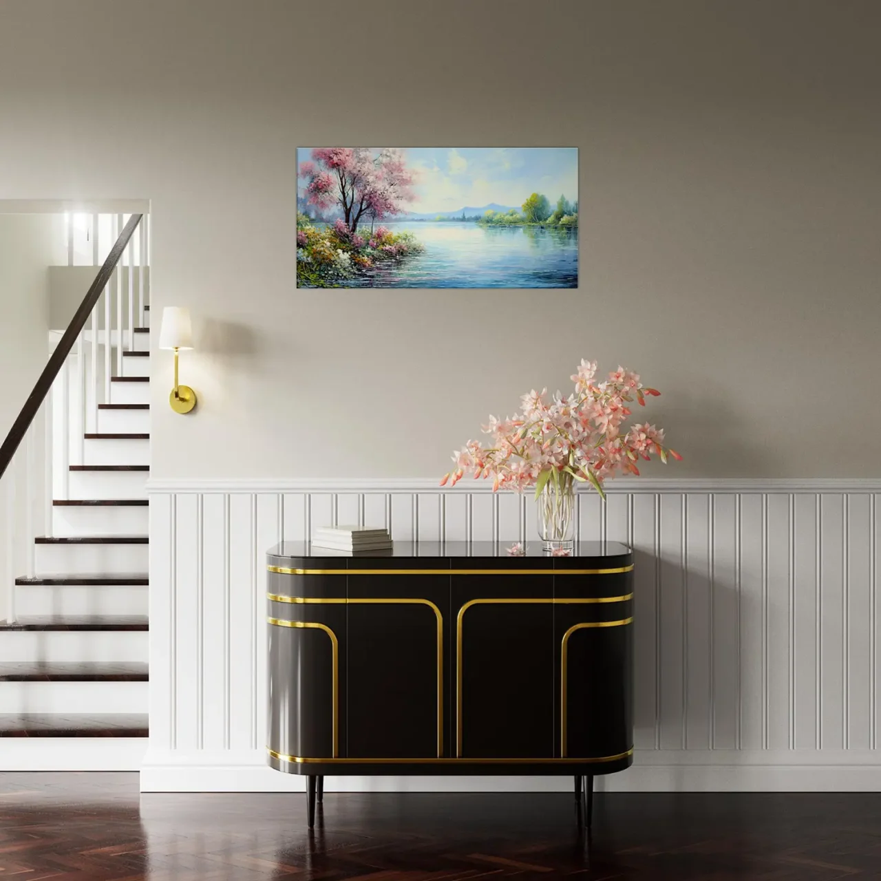 Peinture Beauté du lac style Monet peinture beauté du lac style monet