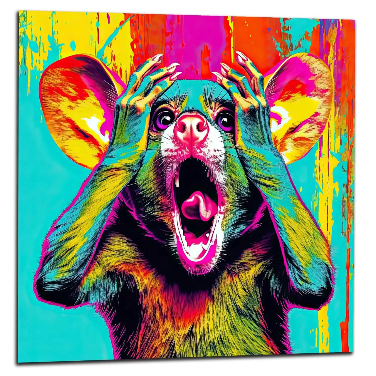 Cadre mural Pop Art animal humour pop art animal humour