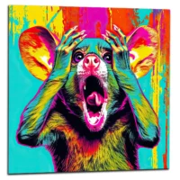 Cadre mural Pop Art animal humour pop art animal humour