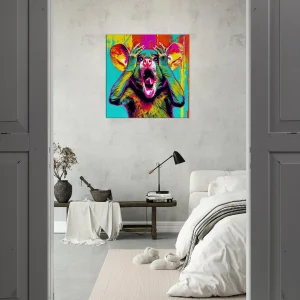 Cadre mural Pop Art animal humour pop art animal humour