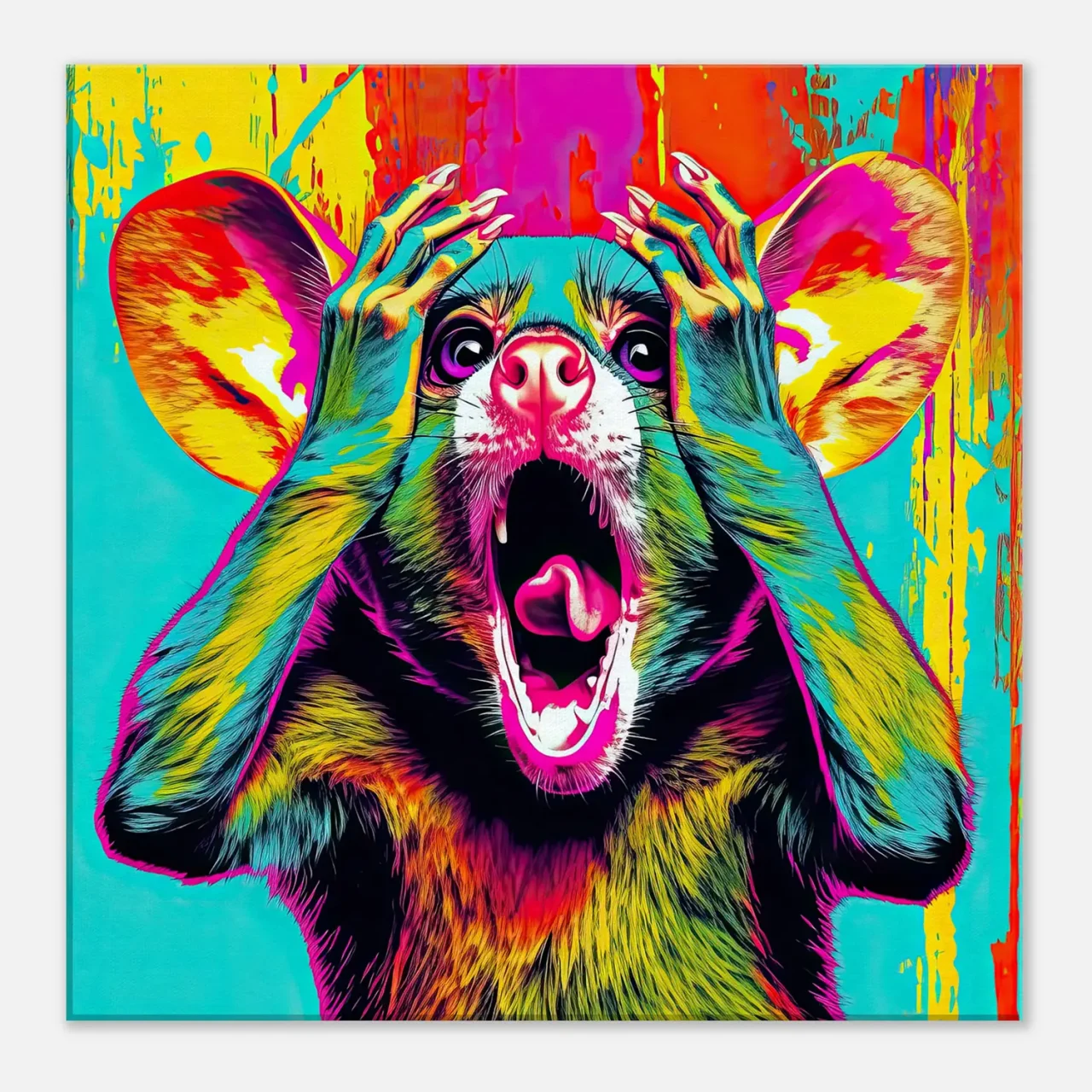 Cadre mural Pop Art animal humour pop art animal humour