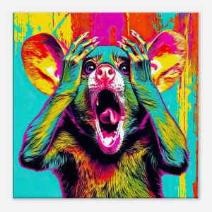 Cadre mural Pop Art animal humour pop art animal humour