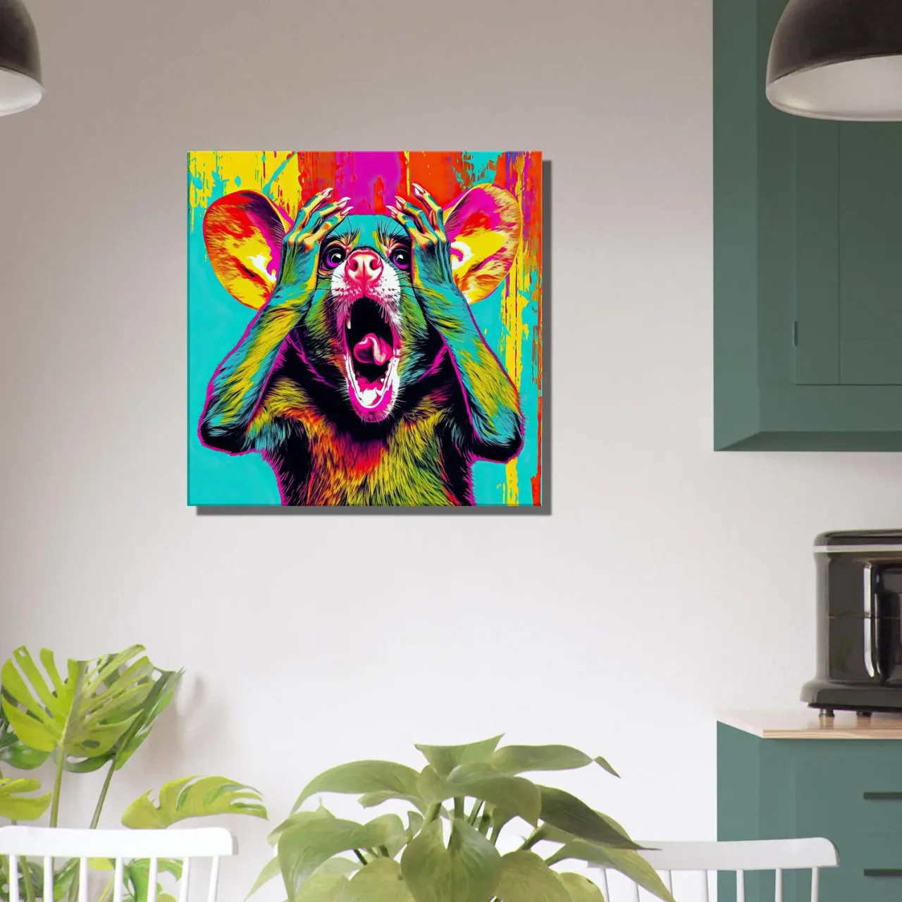 Cadre mural Pop Art animal humour pop art animal humour