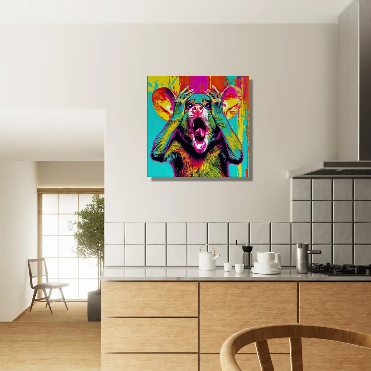 Cadre mural Pop Art animal humour pop art animal humour