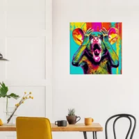 Cadre mural Pop Art animal humour pop art animal humour