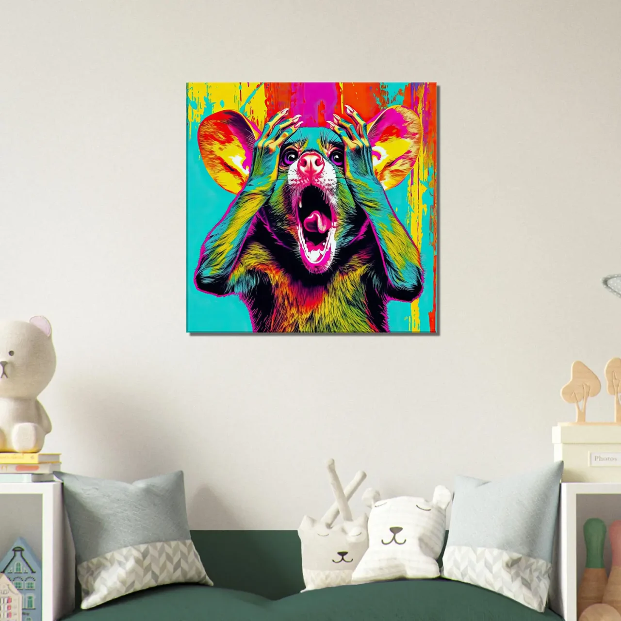 Cadre mural Pop Art animal humour pop art animal humour