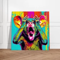 Cadre mural Pop Art animal humour pop art animal humour