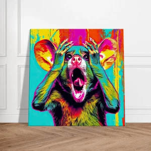 Cadre mural Pop Art animal humour pop art animal humour