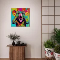 Cadre mural Pop Art animal humour pop art animal humour
