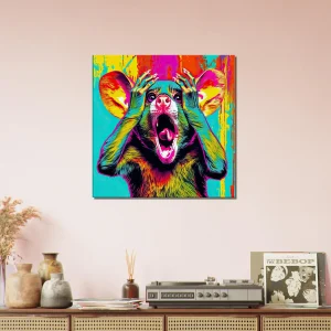 Cadre mural Pop Art animal humour pop art animal humour