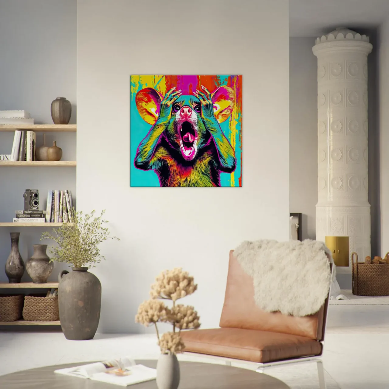 Cadre mural Pop Art animal humour pop art animal humour