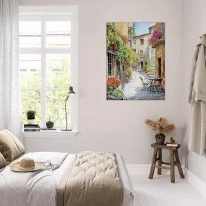 Peinture Ruelle d’un village du Périgord ruelle d'un village du périgord