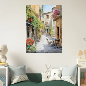 Peinture Ruelle d’un village du Périgord ruelle d'un village du périgord