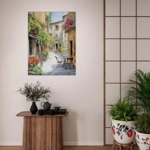 Peinture Ruelle d’un village du Périgord ruelle d'un village du périgord