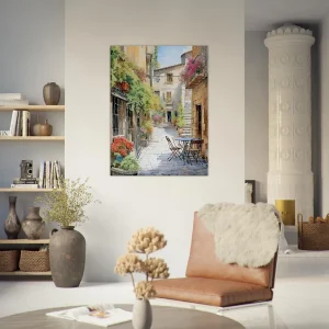 Peinture Ruelle d’un village du Périgord ruelle d'un village du périgord