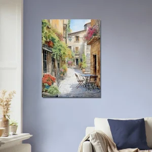 Peinture Ruelle d’un village du Périgord ruelle d'un village du périgord