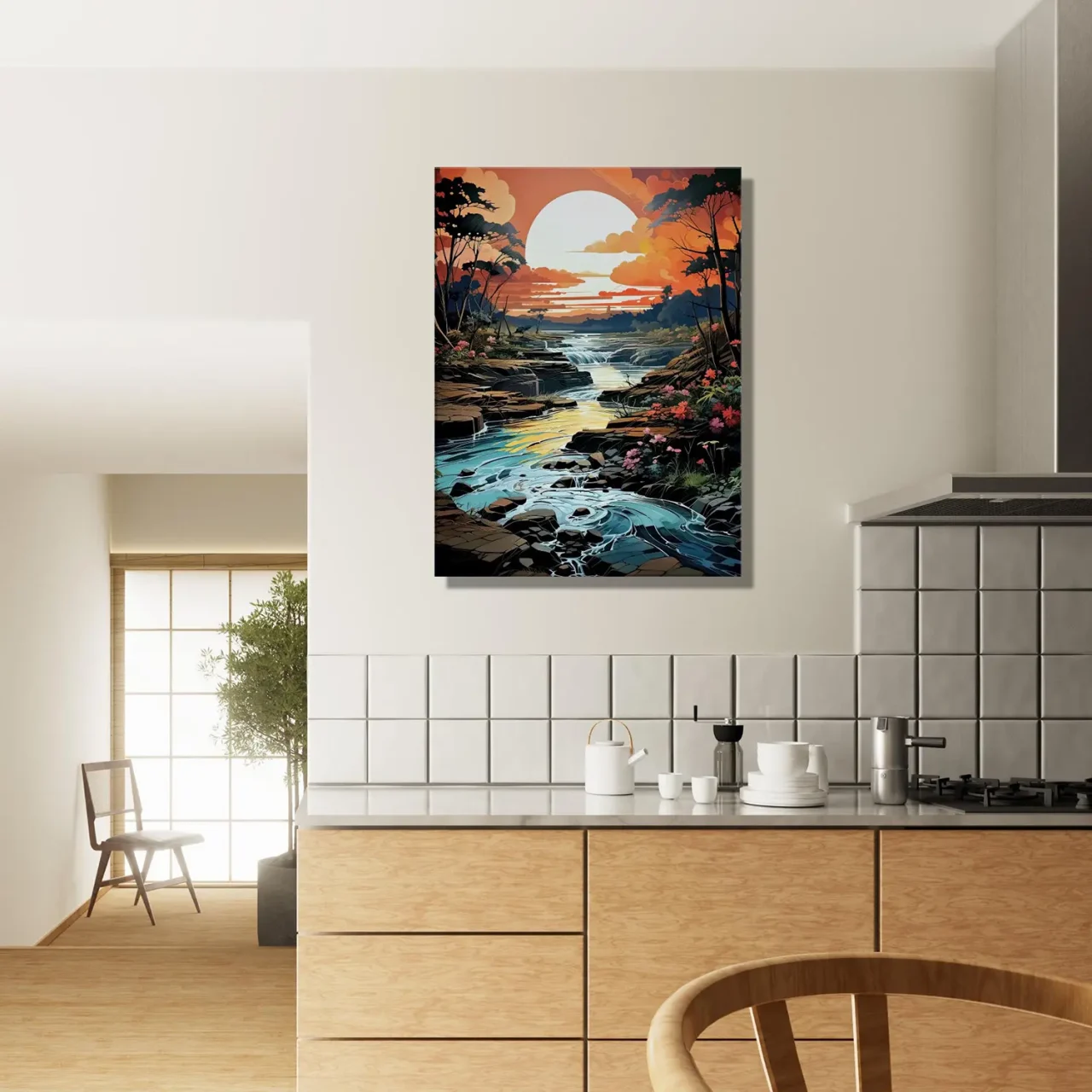 Cadre mural Ruisseau et forêt d’Argentine ruisseau et forêt d'argentine