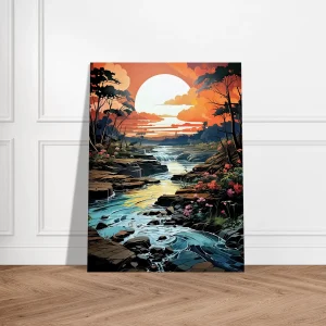 Cadre mural Ruisseau et forêt d’Argentine ruisseau et forêt d'argentine