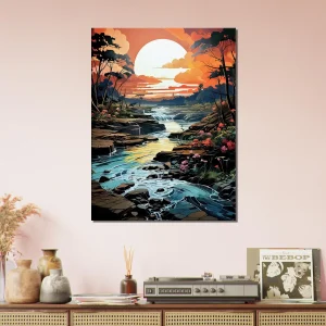 Cadre mural Ruisseau et forêt d’Argentine ruisseau et forêt d'argentine