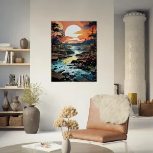 Cadre mural Ruisseau et forêt d’Argentine ruisseau et forêt d'argentine