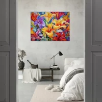 Tableau mural Hibiscus colorés tableau hibiscus colorés