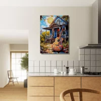 Tableau Ambiance Tex Mex et guitare colorée ambiance tex mex et guitare colorée