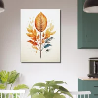 branche aux feuilles dorées