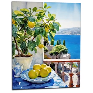 Cadre mural Citronnier sur la côte italienne citronnier sur la côte italienne