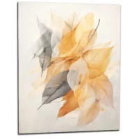 Cadre boho Feuilles de Curcuma séchées pastel feuilles de curcuma séchées pastel