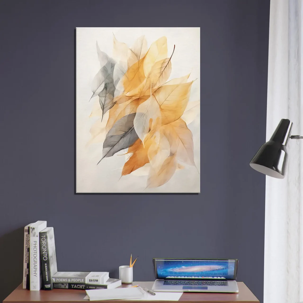 feuilles de curcuma séchées pastel