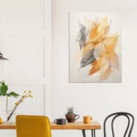 Cadre boho Feuilles de Curcuma séchées pastel feuilles de curcuma séchées pastel