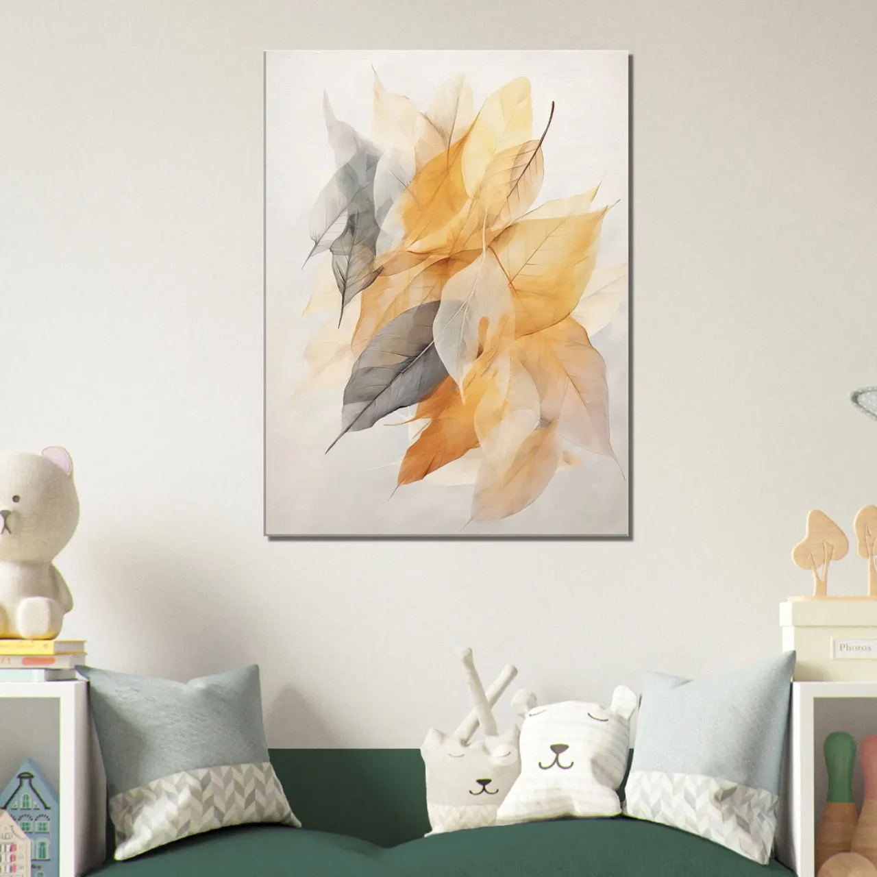 feuilles de curcuma séchées pastel