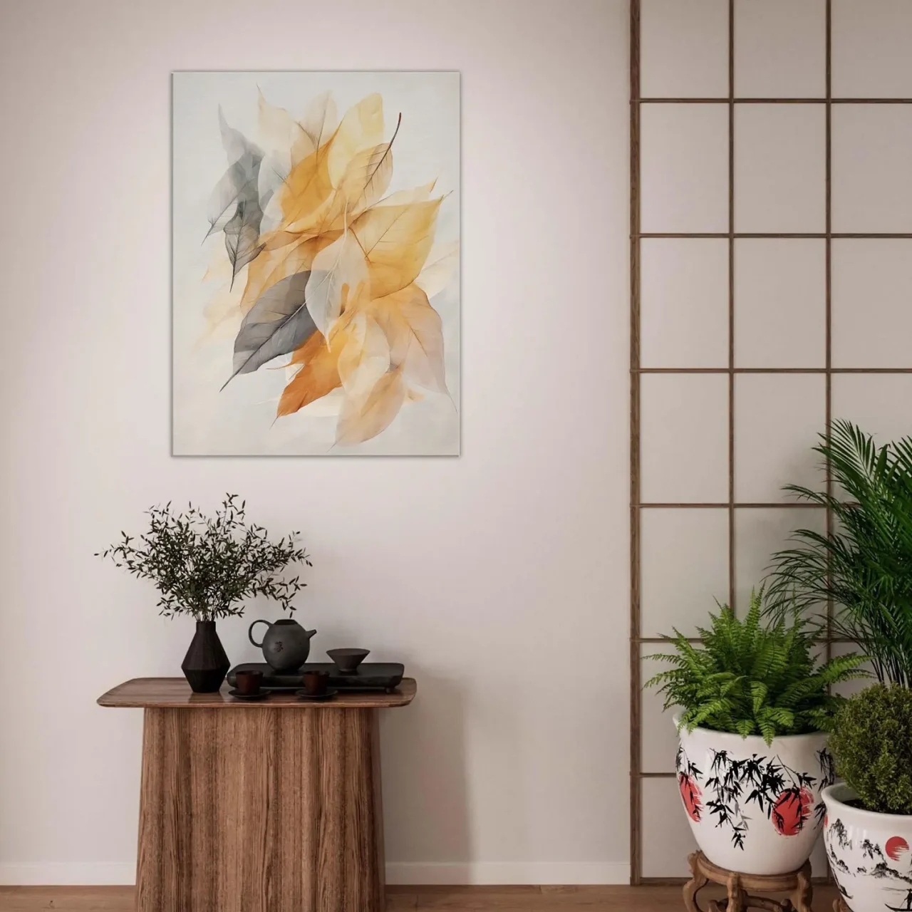 feuilles de curcuma séchées pastel