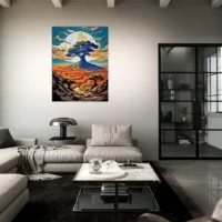 illustration, arbre de vie dans le désert