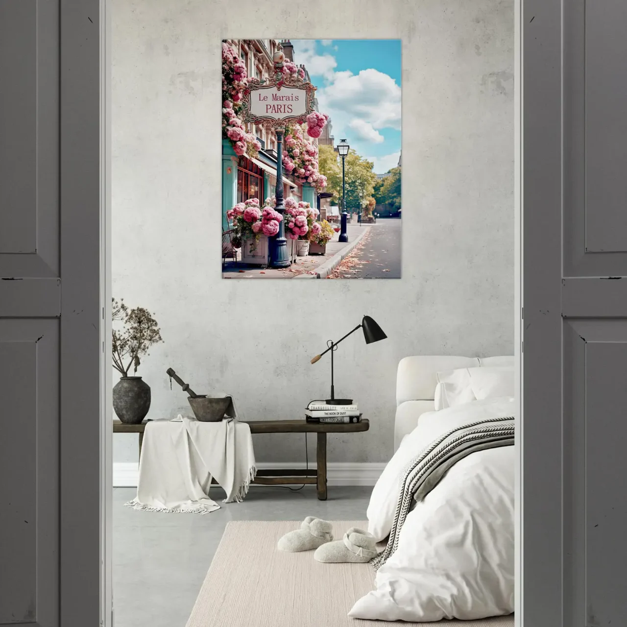 paris, le marais en fleurs