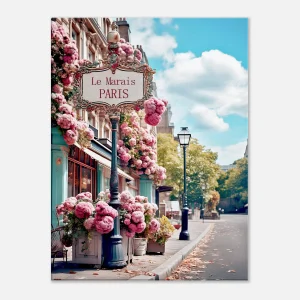 paris, le marais en fleurs