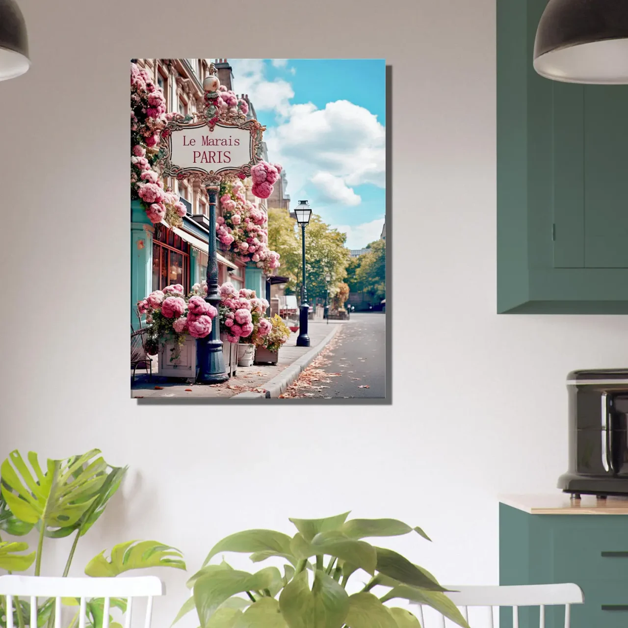 paris, le marais en fleurs