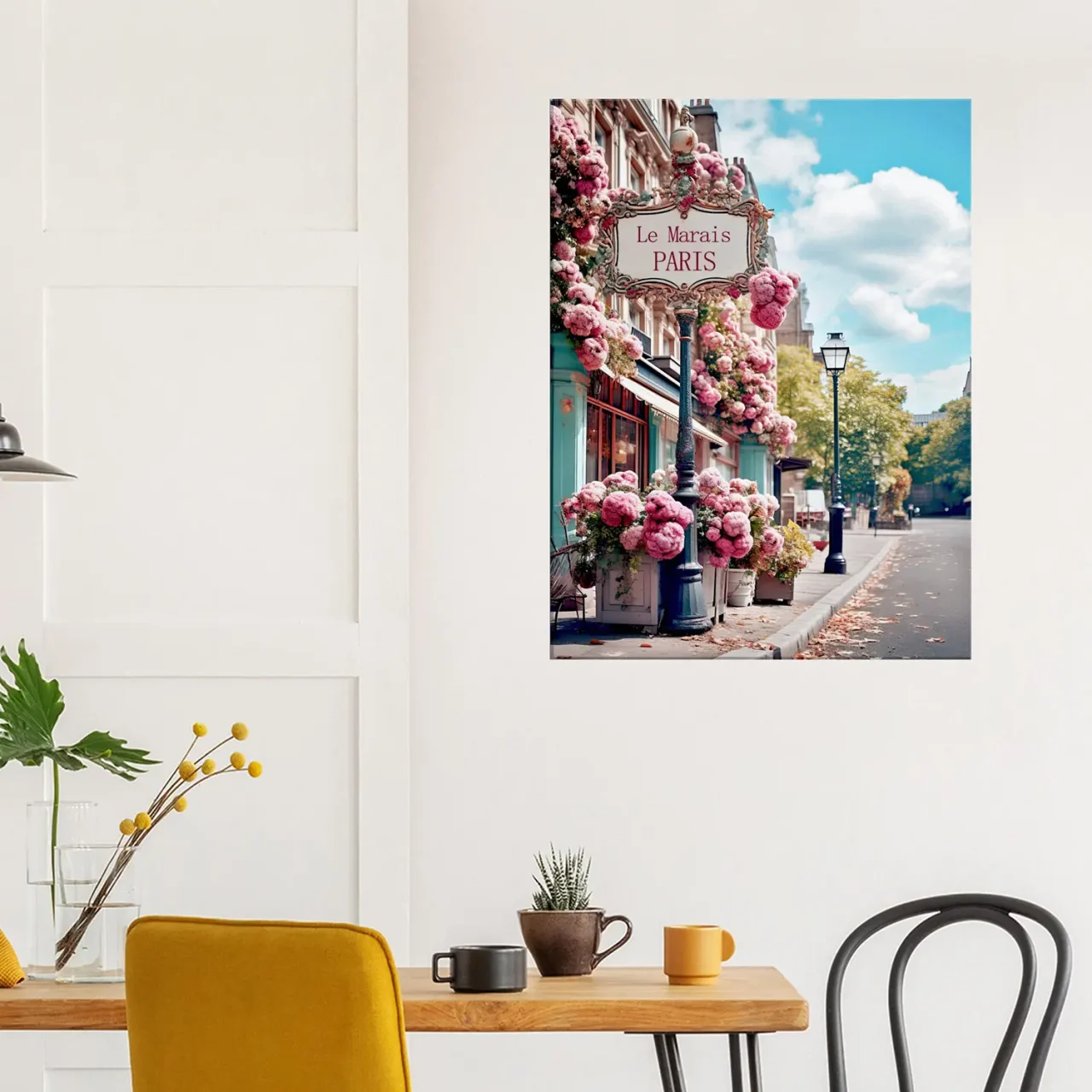 paris, le marais en fleurs