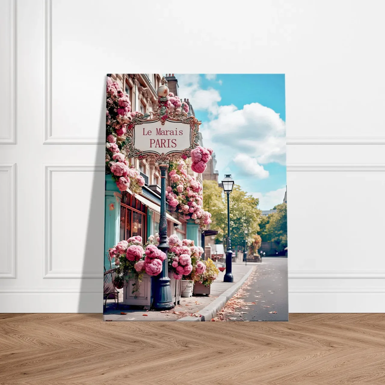 paris, le marais en fleurs